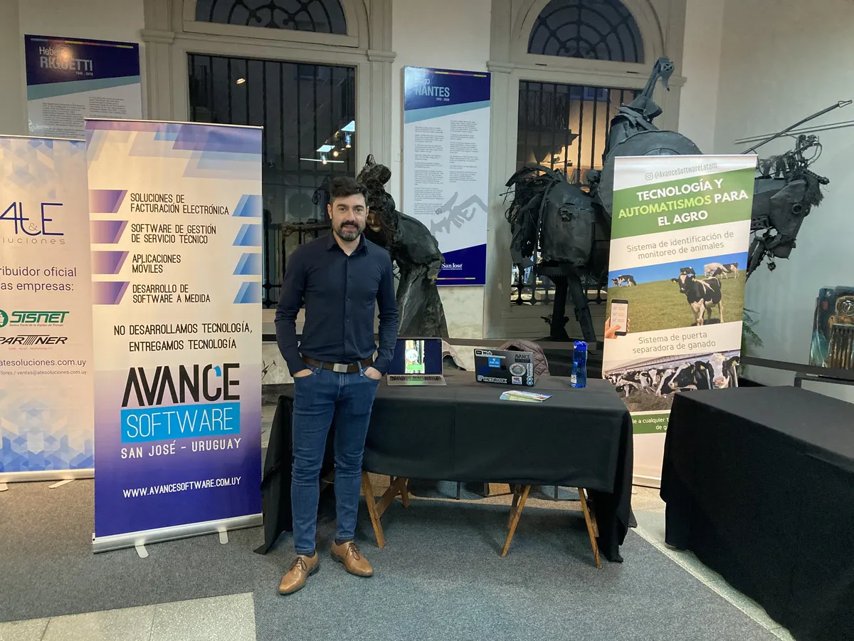 Avance Software booth with agritech solutions